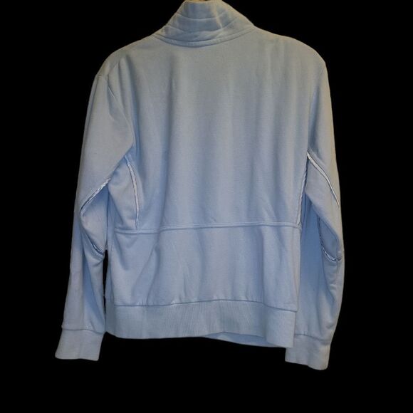 NIKE
Vintage Y2K Tennis Track Jacket Satin Swoosh Terry Cloth Cotton Full Zip Up - Picture 2 of 4